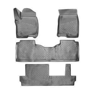 GMC Yukon XL Floor Mats - Omac - Rubber TPE - Black - 2021-2024